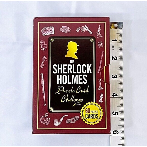Sherlock Holmes Puzzle Card Challenge - 60 Puzzle Cards in Large Format - - Picture 5 of 6